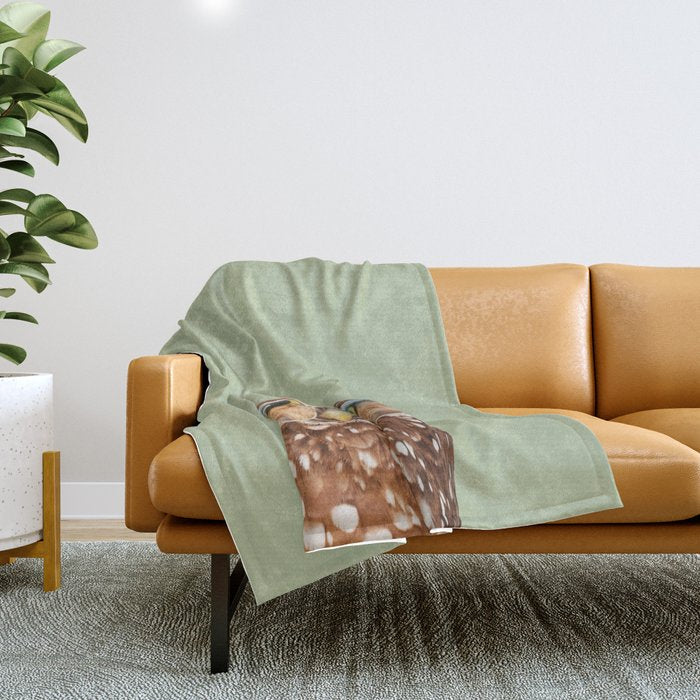 OWL WITH GLASSES Throw Blanket Gallery Image 1