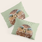 OWL WITH GLASSES Pillow Sham Gallery Image 3