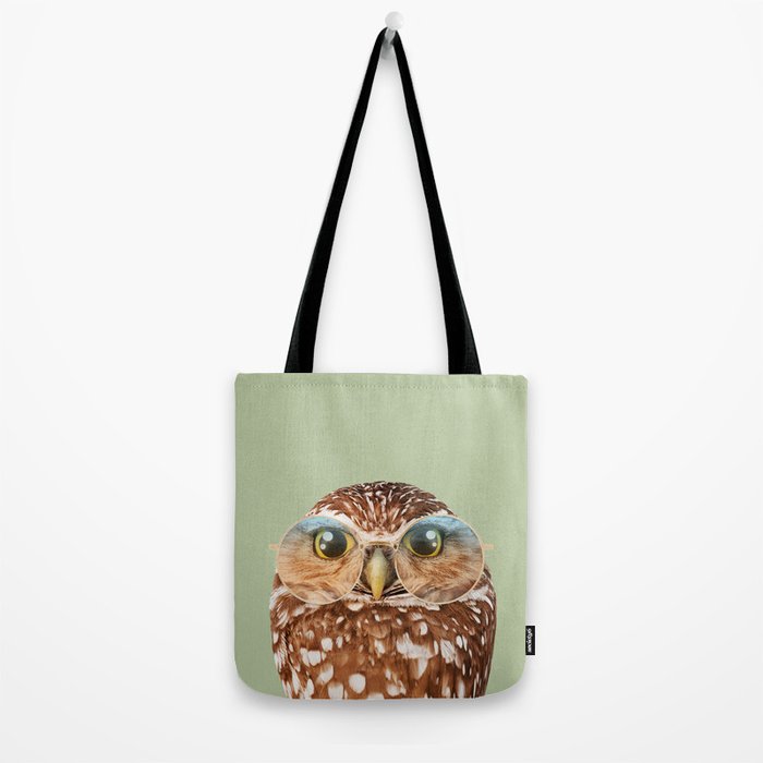 OWL WITH GLASSES Tote Bag Gallery Image 2