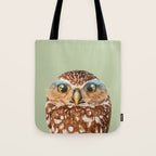 OWL WITH GLASSES Tote Bag Gallery Image 1