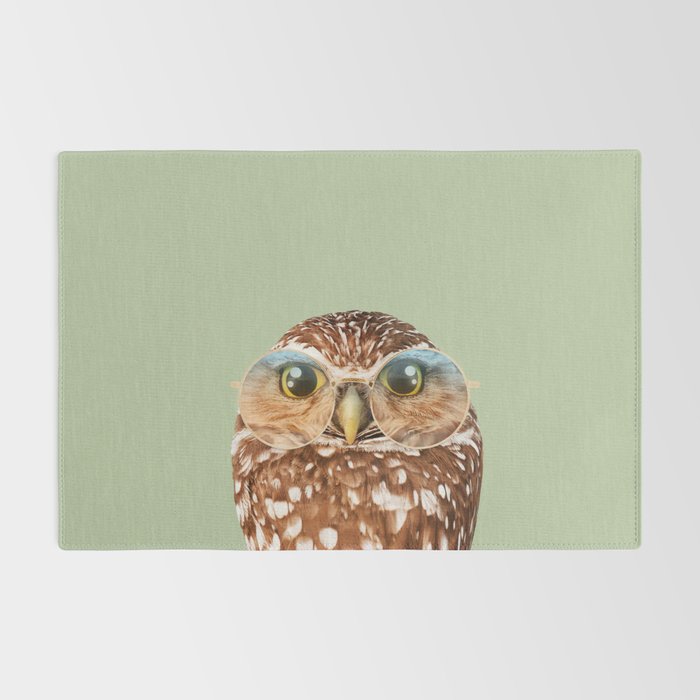 OWL WITH GLASSES Rug Gallery Image 2