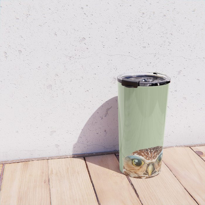 OWL WITH GLASSES Travel Mug Gallery Image 4