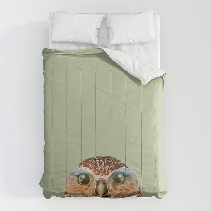 OWL WITH GLASSES Comforter Gallery Image 6
