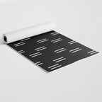 double dash on black Yoga Mat Gallery Image 2