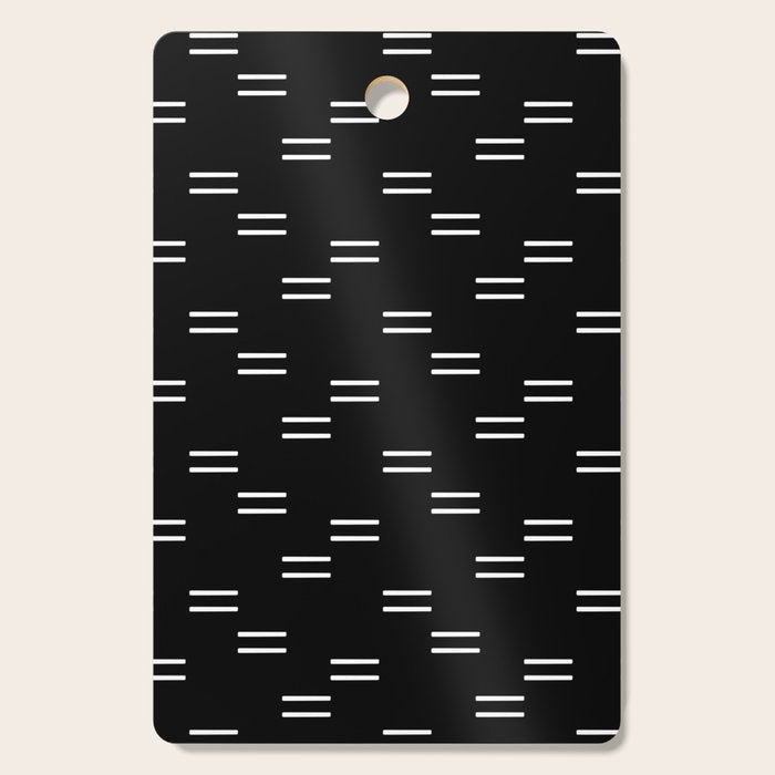 double dash on black Cutting Board Gallery Image 1