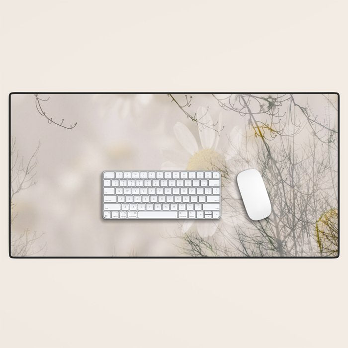 Invocation - double exposure nature botanical photograph Desk Mat Gallery Image 1