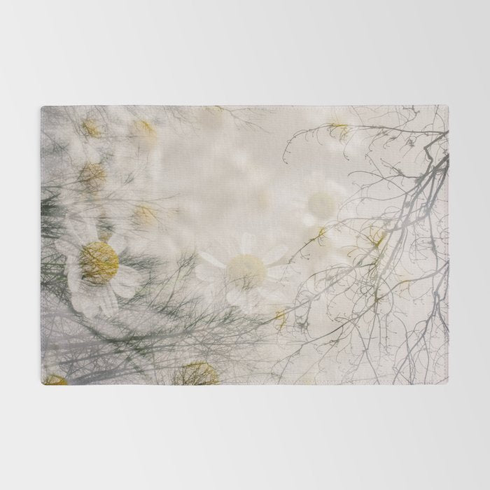 Invocation - double exposure nature botanical photograph Rug Gallery Image 2
