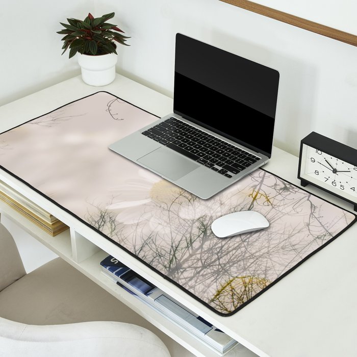 Invocation - double exposure nature botanical photograph Desk Mat Gallery Image 2