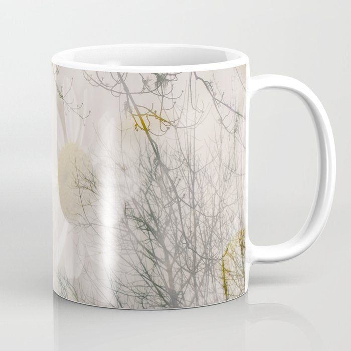 Invocation - double exposure nature botanical photograph Coffee Mug Gallery Image 1