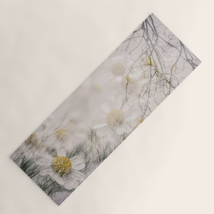 Invocation - double exposure nature botanical photograph Yoga Mat Gallery Image 1