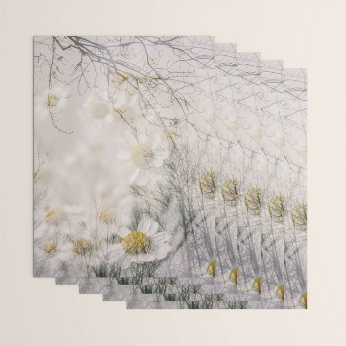 Invocation - double exposure nature botanical photograph Wrapping Paper Gallery Image 3