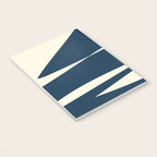 Minimalist Blue & Ivory Abstract Shapes Notebook Gallery Image 3