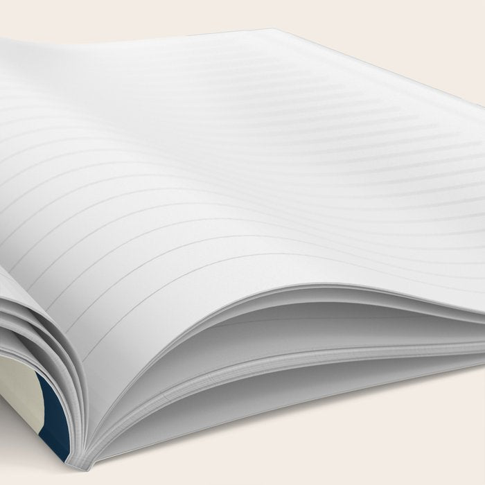 Minimalist Blue & Ivory Abstract Shapes Notebook Gallery Image 2