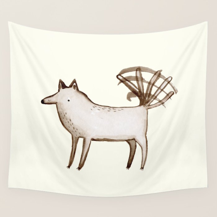 "I'm So Happy" - Dog Wall Tapestry Gallery Image 1