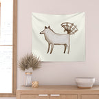 "I'm So Happy" - Dog Wall Tapestry Gallery Image 2