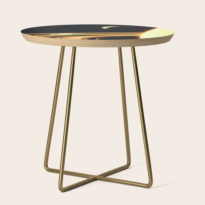 Saturn Highway - A Vintage, Retro-Futuristic Science Fiction Artwork Side Table Gallery Image 1