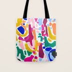 Candy In The Milky Way Galaxy 2 Original Painting by Ejaaz Haniff Acrylic Painting Abstract Art Shapes Pattern Fun Colorful Shapes Tote Bag Gallery Image 1