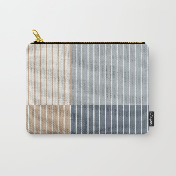 Color Block Line Abstract XVII Carry All Pouch Gallery Image 1