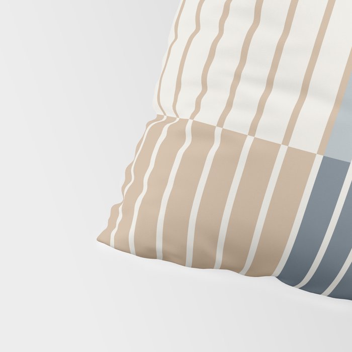 Color Block Line Abstract XVII Pillow Sham Gallery Image 4