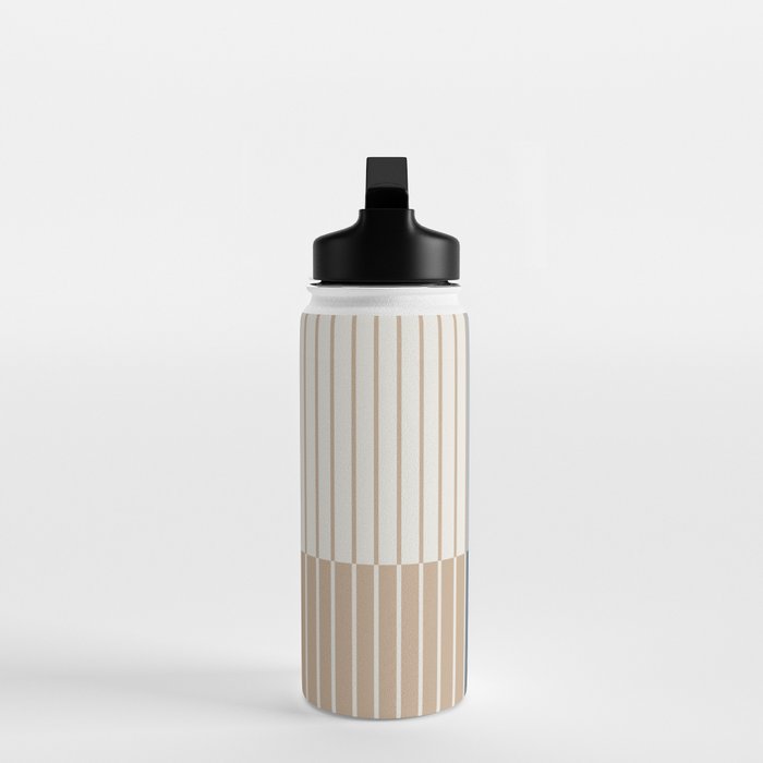 Color Block Line Abstract XVII Water Bottle Gallery Image 3