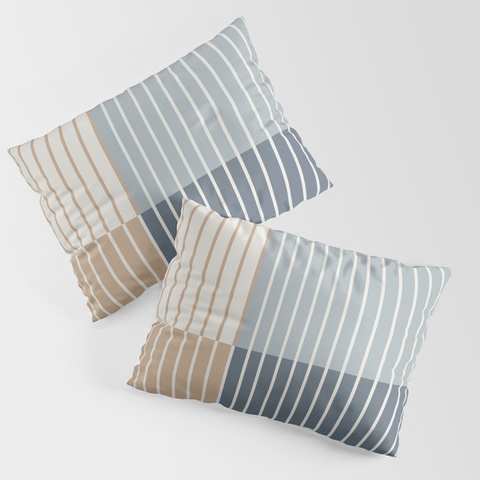 Color Block Line Abstract XVII Pillow Sham Gallery Image 3