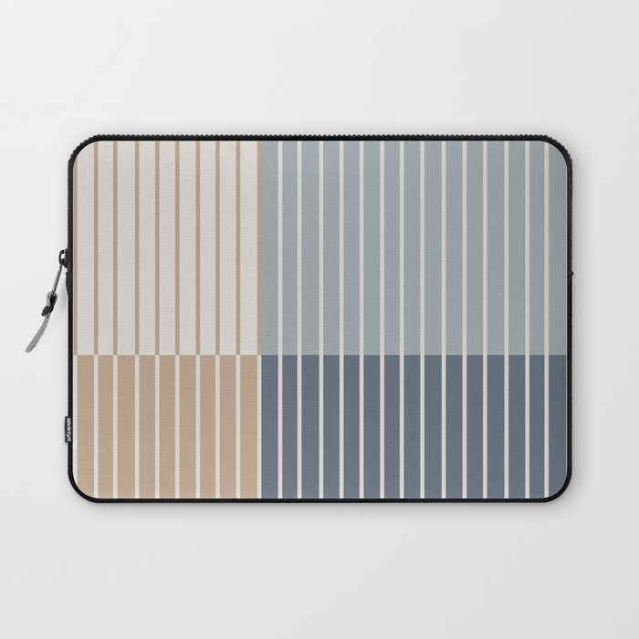 Color Block Line Abstract XVII Laptop Sleeve Gallery Image 1