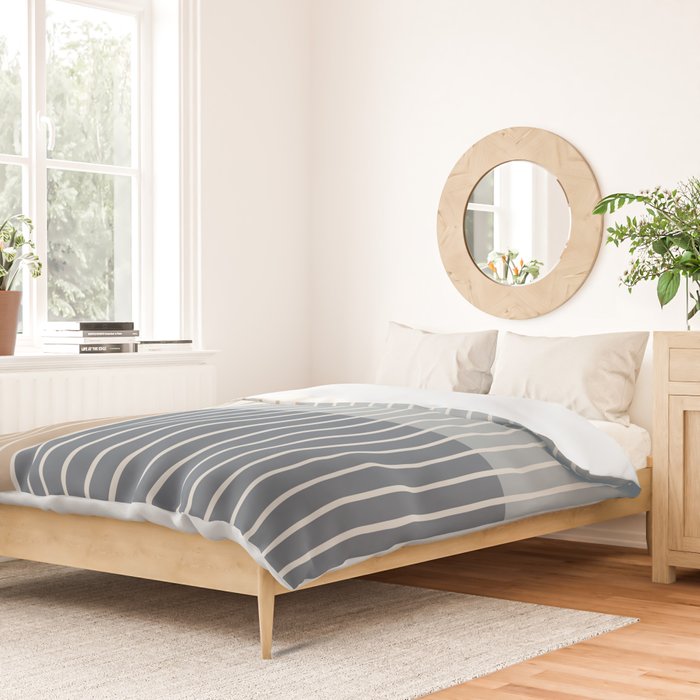 Color Block Line Abstract XVII Duvet Cover Gallery Image 2