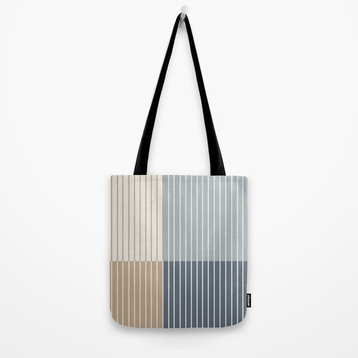 Color Block Line Abstract XVII Tote Bag Gallery Image 2