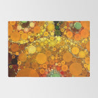 Sunset Poppies - abstract geometric pattern design Rug Gallery Image 2