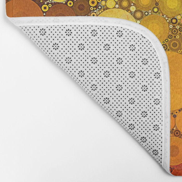 Sunset Poppies - abstract geometric pattern design Bath Mat Gallery Image 2