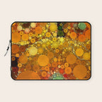 Sunset Poppies - abstract geometric pattern design Laptop Sleeve Gallery Image 1