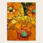 Sunset Poppies - abstract geometric pattern design Poster Gallery Image 4