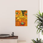 Sunset Poppies - abstract geometric pattern design Poster Gallery Image 2