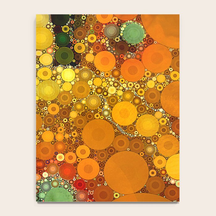 Sunset Poppies - abstract geometric pattern design Notebook Gallery Image 4