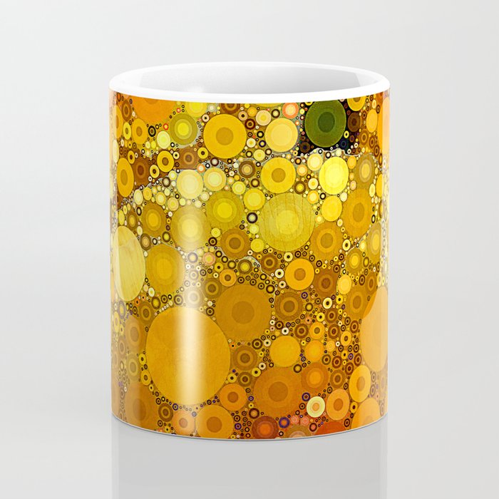 Sunset Poppies - abstract geometric pattern design Coffee Mug Gallery Image 4