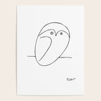 The Owl, Pablo PIcasso sketch drawing, line Design Poster Gallery Image 4