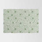 Green Op Art Vibes Rug Gallery Image 2