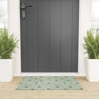 Green Op Art Vibes Welcome Mat Gallery Image 3