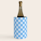 Light Blue Checks Wine Chiller Gallery Image 3