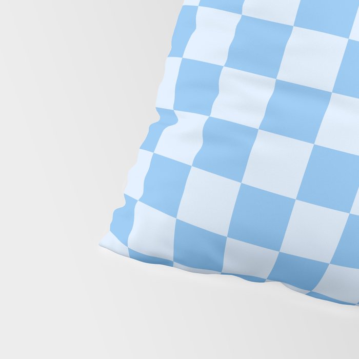 Light Blue Checks Pillow Sham Gallery Image 4