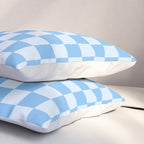 Light Blue Checks Pillow Sham Gallery Image 3