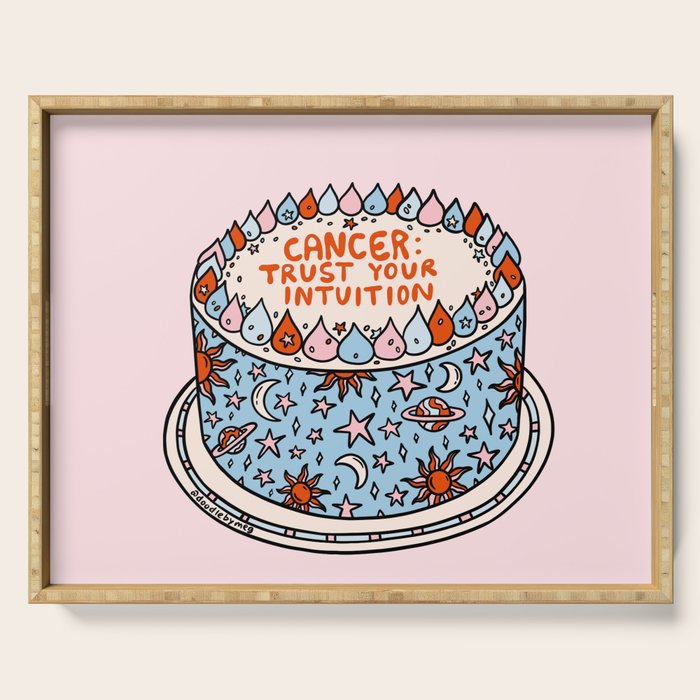Cancer Cake Serving Tray Gallery Image 1