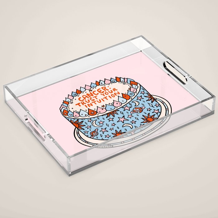 Cancer Cake Acrylic Tray Gallery Image 1