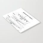 Boeing 747 Family Blueprint in High Resolution (white) Notebook Gallery Image 2