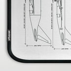 Boeing 747 Family Blueprint in High Resolution (white) Laptop Sleeve Gallery Image 3
