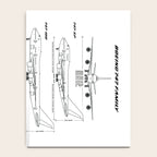 Boeing 747 Family Blueprint in High Resolution (white) Notebook Gallery Image 4