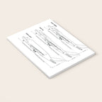 Boeing 747 Family Blueprint in High Resolution (white) Notebook Gallery Image 3
