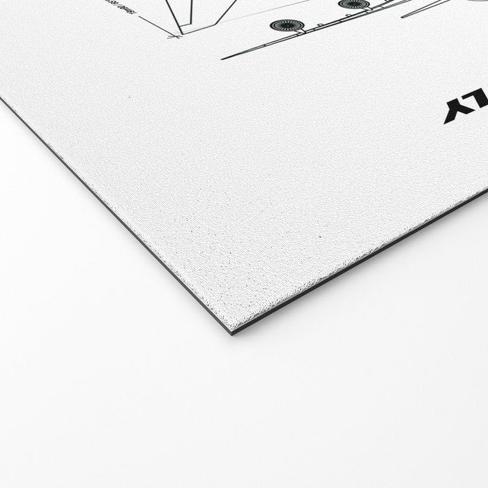 Boeing 747 Family Blueprint in High Resolution (white) Welcome Mat Gallery Image 2