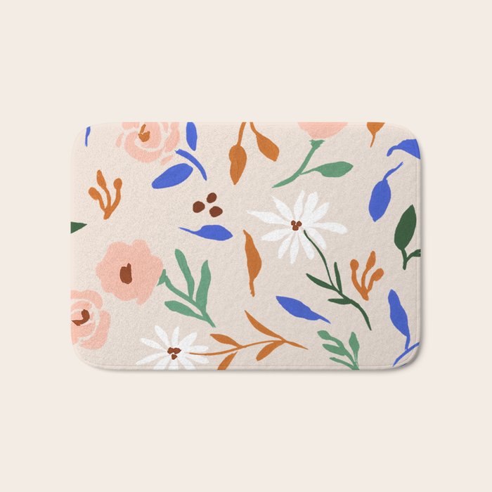 Tulum Floral Bath Mat Gallery Image 1