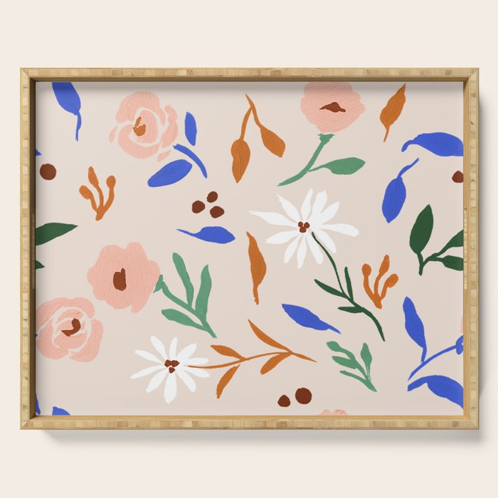 Tulum Floral Serving Tray Gallery Image 1